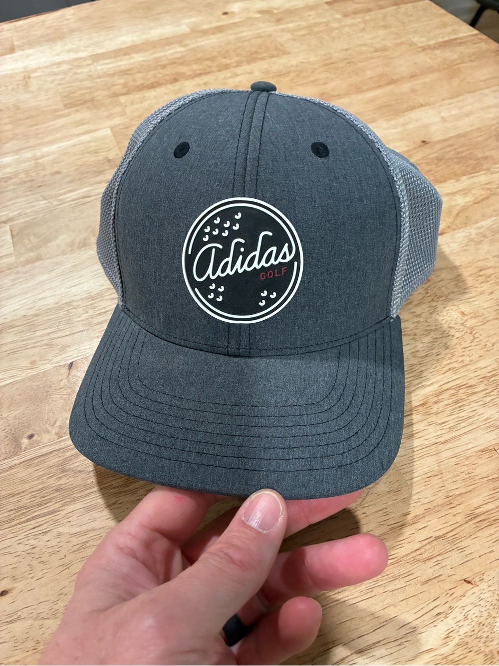 Adidas Golf Patch Trucker Hat SnapBack Mesh Back